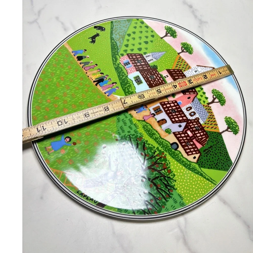 Villeroy & Boc Naif Serving Plate Platter 11.5 inch Laplau Porcelain Germany